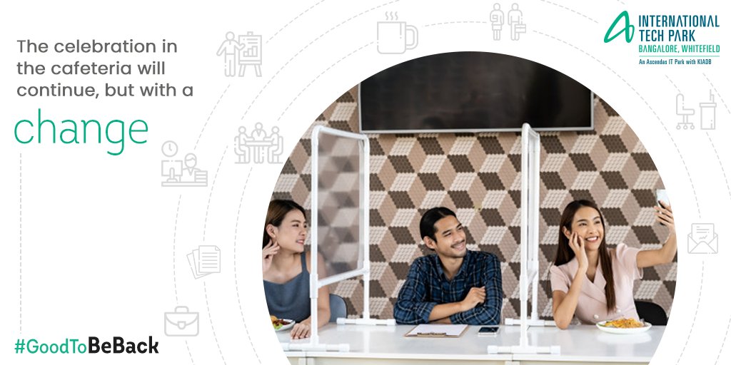 CapitaLand_Ind's tweet photo. It's time to get back to enjoying lunches and many more celebrations with your colleagues, but with a slight change.
#GoodToBeBack #ITPB #ITPBCares #NewNormal #Safeworking #SafeWorkingSpacespace #ContactlessTechnologies https://t.co/NYtNYRK80m
