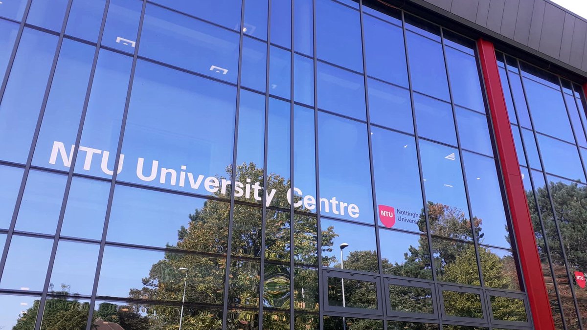 Here's an photo taken this week, of glazing vinyl #signage at #Nottingham Trent #University Mansfield #Campus.  They were installed in glorious sunshine with clear blue skies.

The work finished under dark, cloudy skies in the pouring rain.   British weather!

#education #NEUPC