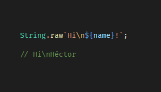 HecmocerPro's tweet photo. I just stumbled upon an interesting JavaScript syntax that I think its worth mentioning

https://t.co/qQQ0ItQ3b9

Apparently you can call String.raw passing a templateString without parenthesis 🤔🤔🤔 https://t.co/MChgFS7fc0
