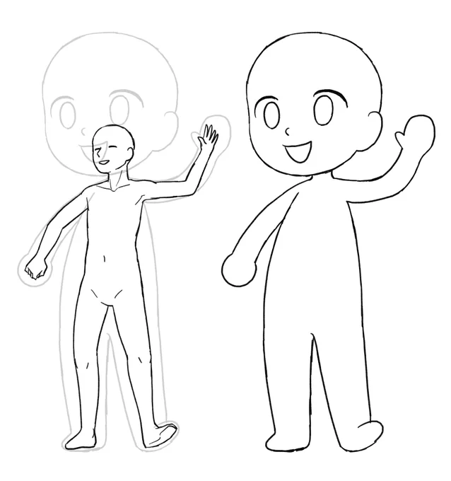 キャラの中身を描くのが流行ってるらしいから昔描いたやつを再掲 
