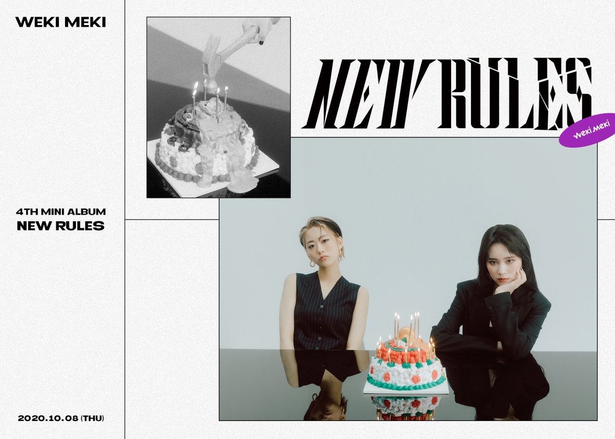 fantagiomusic_'s tweet photo. [#위키미키]
Weki Meki 4th Mini Album <NEW RULES> Concept Photo #1 Break ver. 📝

2020.10.08 6PM
Coming Soon 💥

#WekiMeki #NEW_RULES
#ELLY #LUA https://t.co/fL5banoDHE