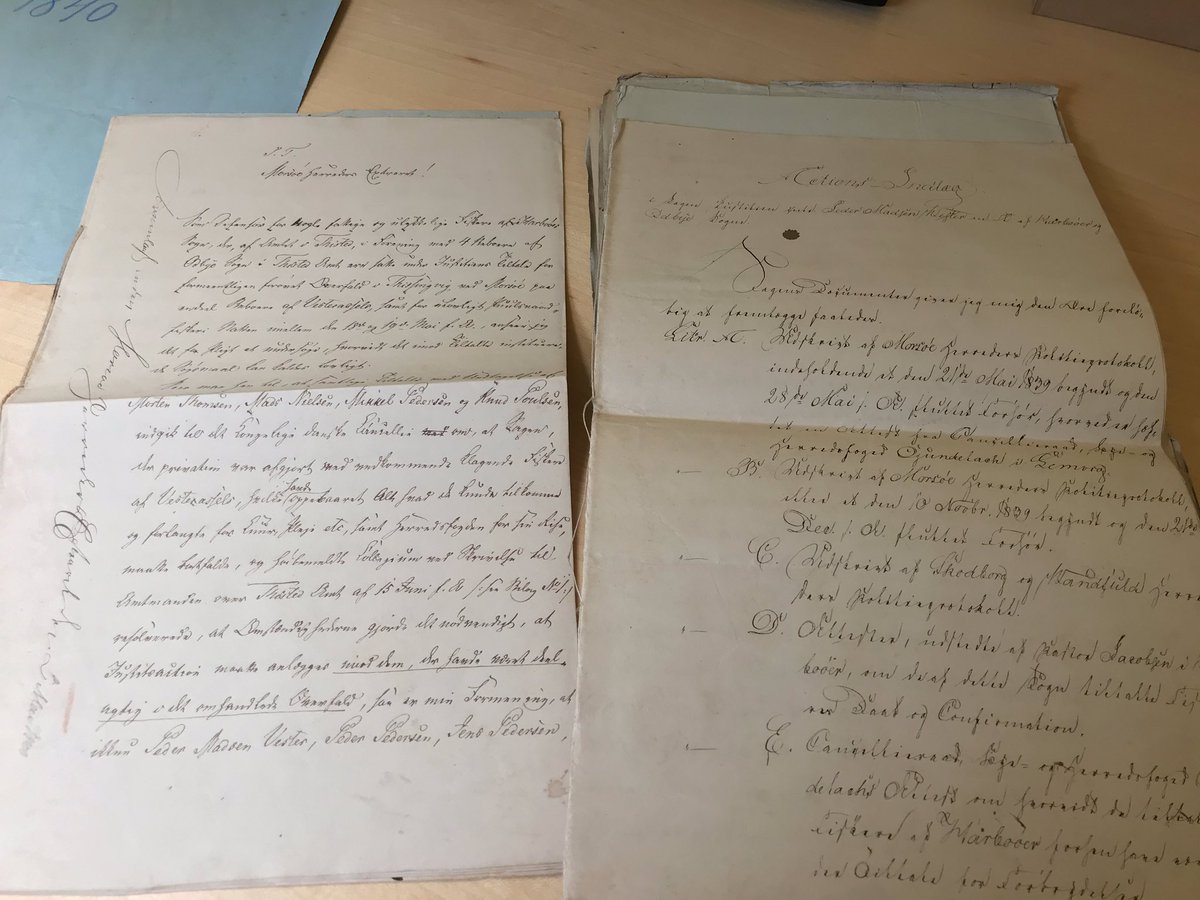 Conviction of a dozen fishermen following mass brawl om the Limfjorden in 1839 over fishing rights for  #eel. Just found the court case in  @Rigsarkivet this Will be interesting!   #oceanspast  #envhist  #livingontheedge  @DFF_raad  @Camilla_Gjoel  @RolfLLund