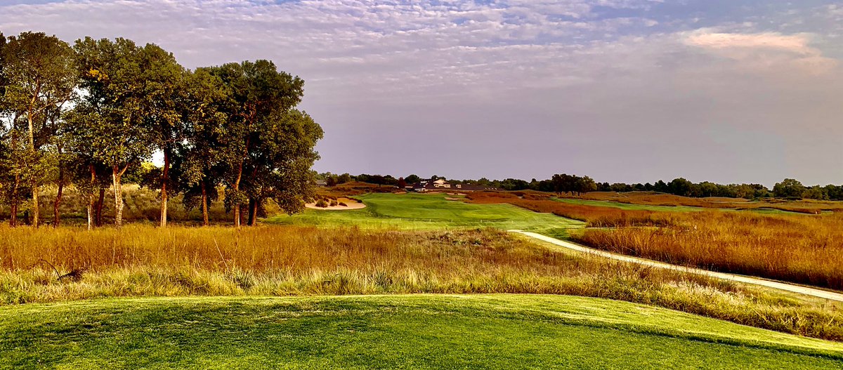 Unfortunately I couldn’t take you all with me to  @prairiedunescc, but here is a snapshot of Perry Maxwell’s stunning course on the dunes. I tried to find the best photos on the camera for you! 2nd photo haze from CA wild fire all the way in Kansas!!! @TheTsl