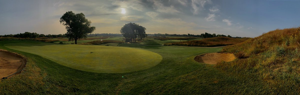 A series of greens in the morning at  @prairiedunescc. Unfortunately photos never capture the true contours of greens. These greens are the best 18 I have ever putted on.  #GolfHistory