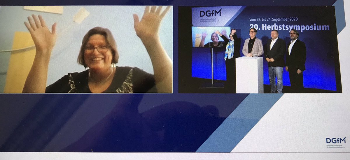 Bilanz: ein ganz starkes #herbstsymposium #DGfM - mit noch mehr Teilnehmern als physische Vorversionen 🥳 👏 Dank an alle Beteiligten. Virtual venue mit Videos bleibt bis Ende Oktober bestehen 👍👍