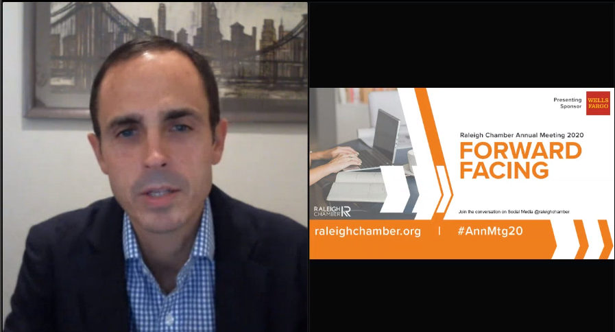 raleighchamber's tweet image. Incoming Board Chair @omacken of @IHSMarkit - “The @raleighchamber is a trusted pillar for our community, and we are focused on the progress of our region.” #AnnMtg20 #forwardfacing