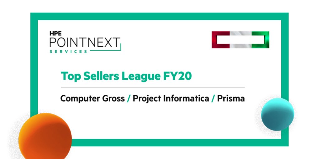rigoldip's tweet image. Congratulazioni ai sales di ComputerGross Prisma e Project Informatica vincitori della @HPE_PointNext Top Seller League
#WeAreHPE #PartnershipFirst #HPENow