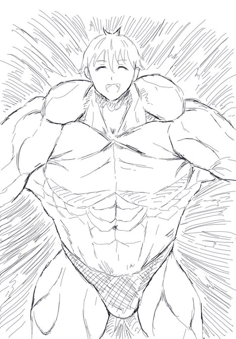 #なぜ描いたかわからないイラスト晒せ
何も考えずに描いたらまず女の子は登場しないおかはらお絵描き 