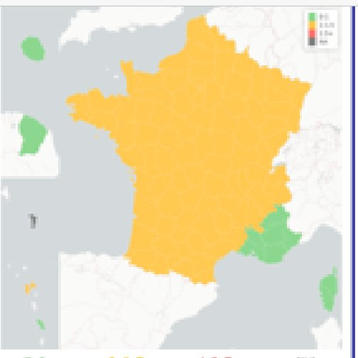 Pr_E_Chabriere's tweet photo. la carte officielle présentée discrètement par Olivier Véran hier.
Le taux de reproduction R est de 0.89 pour les bouches-du -Rhones. l’épidémie régresse.

Données officielles
Point de situation covid-19 n°238 
(DGS/centre de crise sanitaire) https://t.co/wUEfep5UrW