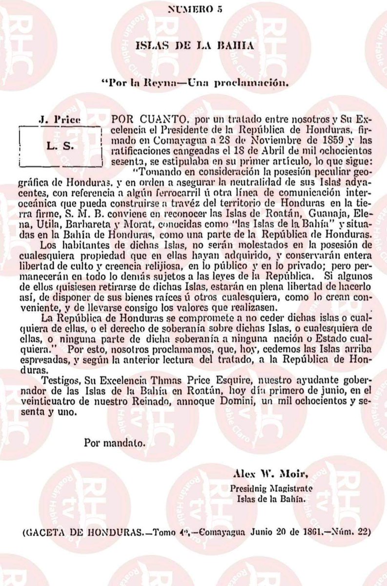 AntiBotsHN's tweet photo. 📛 #ZEDES incumplen tratado internacional
En el tratado de islas de la Bahia en documentos de 1859, Una de las condiciones es #NoCeder su soberanía de ninguna de las islas.
Basado en el tratado de #IslasDeLaBahía se estaría incumpliendo el tratado de #Honduras y #GranBretaña https://t.co/urMHMlo4Sg