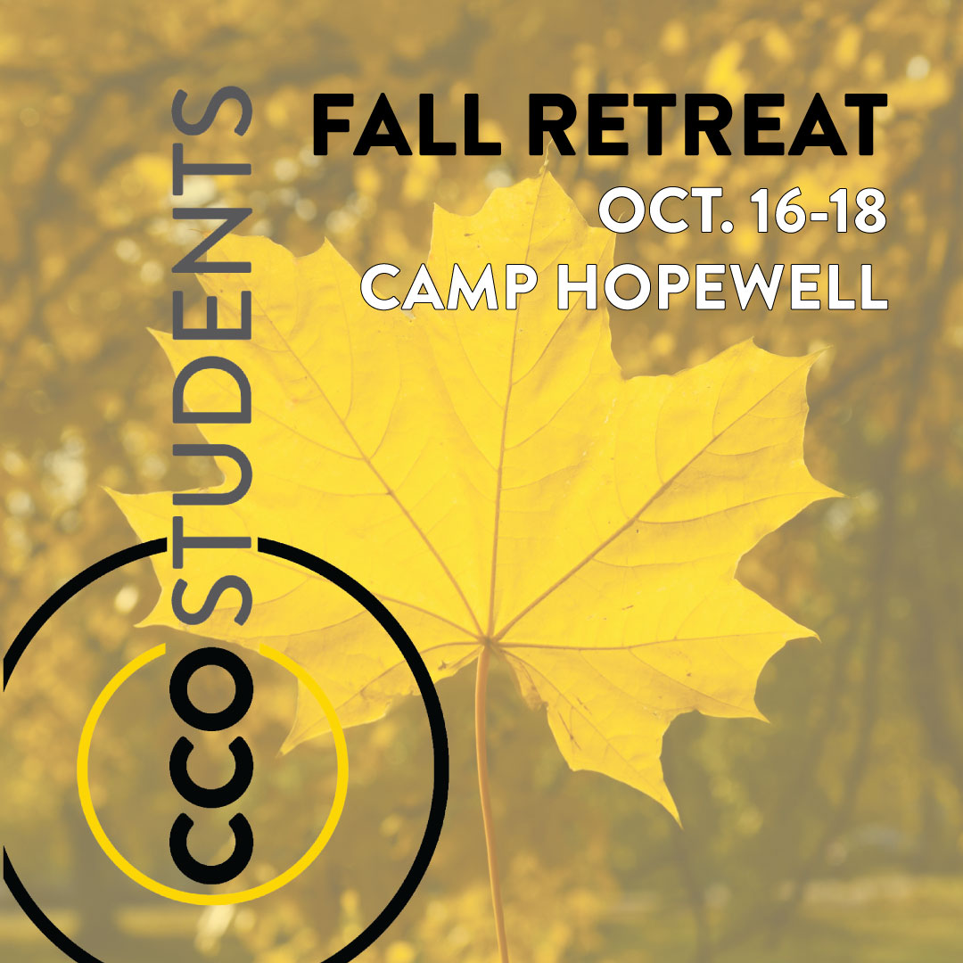 StudentsCCO's tweet photo. CCO Students (6th-12th grade) are invited to our Fall Retreat | October 16-18 at Camp Hopewell | Sign up by Oct. 4th | Text RETREAT to 662-318-4044 to register or follow the link below.
https://t.co/dg05s4CUDq https://t.co/bbHXvI7P2D
