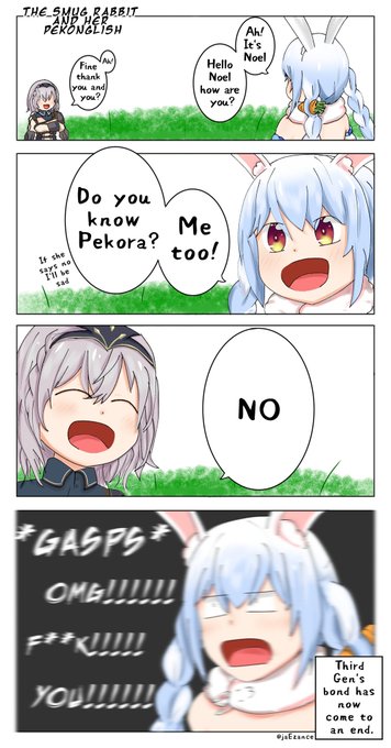 Pekonglish 100.

#ぺこらーと 