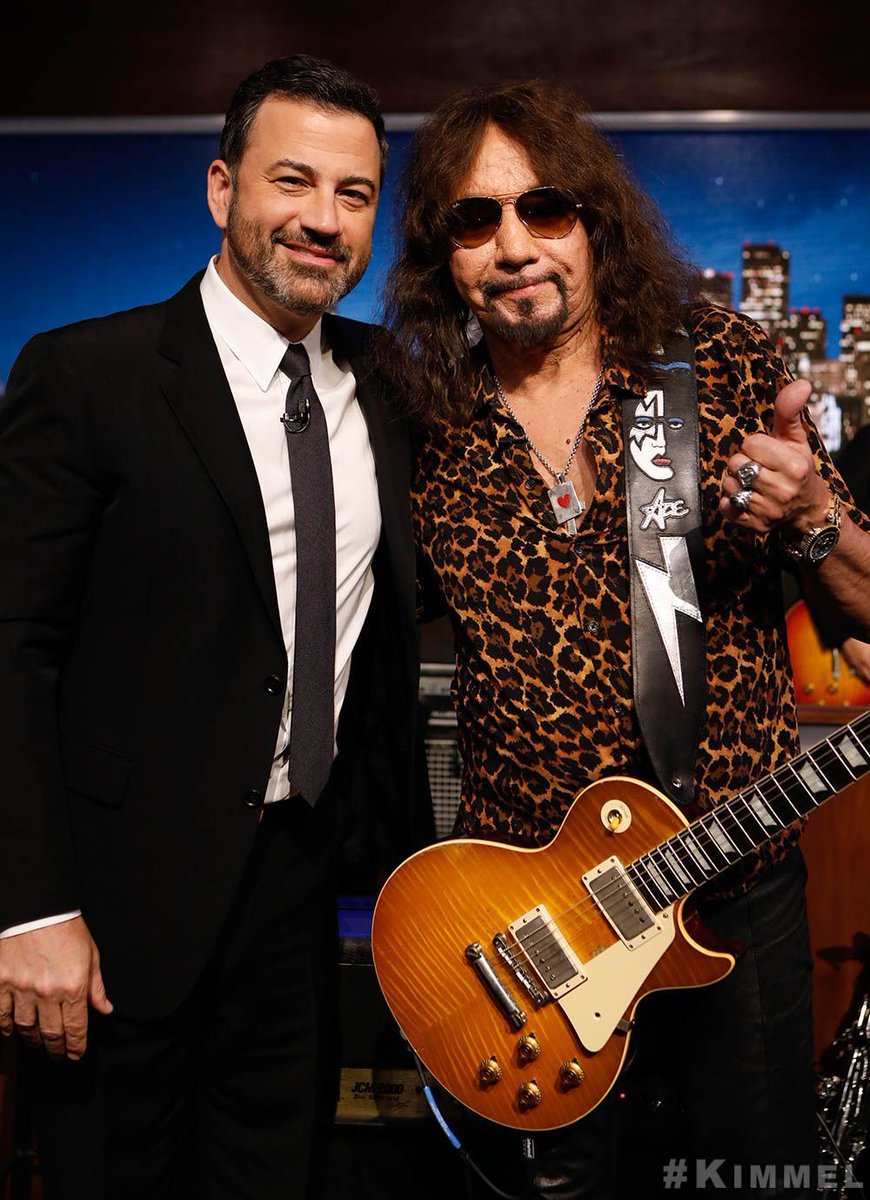 ace_frehley's tweet photo. #TBThursday to 2018 when Ace jammed with Cleto and the Cletones on @JimmyKimmelLive -- Origins Vol. 2 is OUT NOW! https://t.co/PEkpuW5YFH https://t.co/iwB5WPOeAC