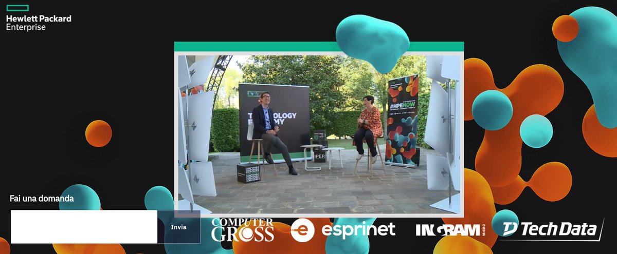 MatteoBroglio's tweet image. Marco Lorusso chiude l&apos;evento HPE Now.
Grazie a tutti i relatori.

#HPENow @sistemihs @MarcoLorux  #hpeinnolab