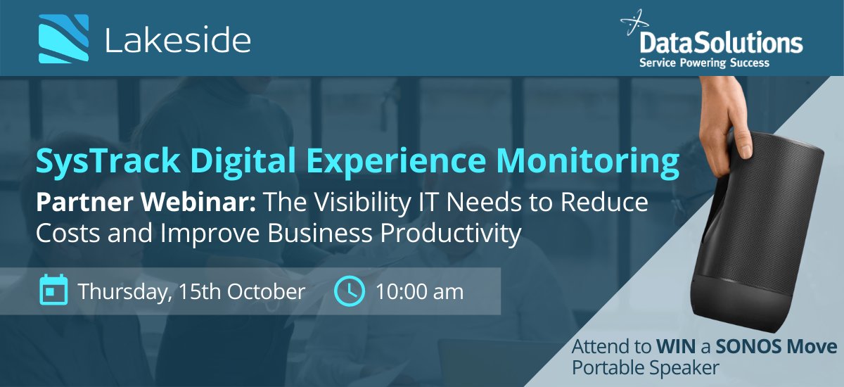 climbcs_ie's tweet photo. Join DataSolutions and @lakesidesoft for a packed 50 minutes that will give you a snapshot of how to grab your share of the rapidly growing Digital Experience Monitoring (DEM) market with Lakeside SysTrack.

📅 When? Thursday, 15th October at 10:00 am @ https://t.co/ZWBB1kC8IR https://t.co/xQa3YgCUTc