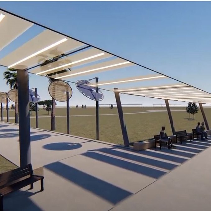 Anai Green from #TelAviv is one of the international <a href="/c40cities/">C40 Cities</a> #Women4Climate Tech Challenge's winners! Her innovative "Lumiweave" is a new outdoor fabric that creates both light and shade and can be used in urban settings as umbrellas and canopies of varying sizes. CONGRATS!