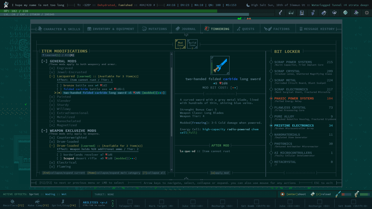 UI Design Log 6: #CavesOfQUD [Tinkering]

#UI #uidesign #indiegames #IndieGameDev #gamedev #indiedev