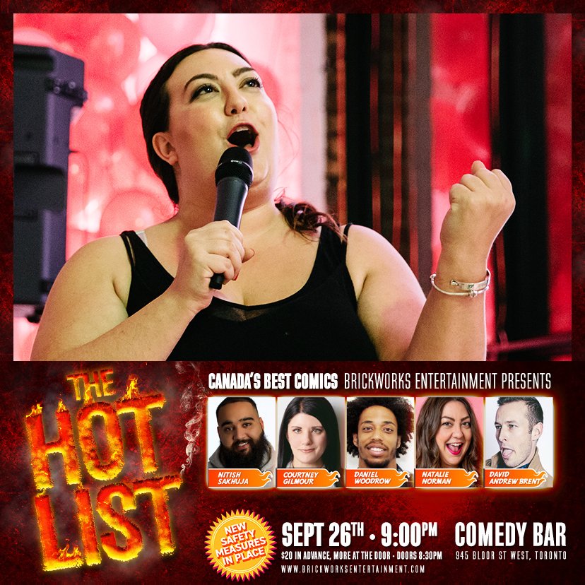 Have you seen NATALIE NORMAN (<a href="/stalkingnatalie/">Natalie Norman</a>) live? Check her out THIS SATURDAY (September 26th) at <a href="/comedybar/">COMEDY BAR</a>! More info here: linktr.ee/thehotlist #toronto #comedyTO #torontocomedy #comedytoronto #torontoevents #torontonightlife