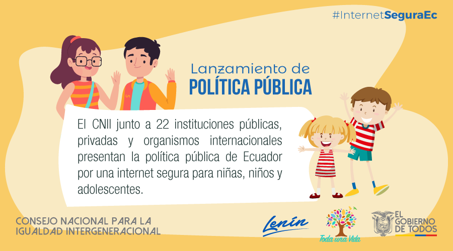 CN_Igualdad's tweet photo. #InternetSeguraEc | Proteger a niñas, niños y adolescentes para tener un uso seguro en internet, el país necesita una política pública encaminada a promover conductas preventivas y protocolos para atención y reparación. https://t.co/Lb388mNjbK