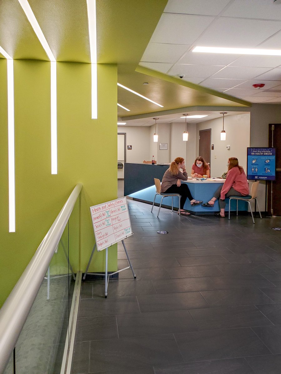 SCM_Architects's tweet photo. It was great to see students settled into their newly renovated home at Harding University Cathcart Hall! We reconfigured and livened public spaces for (future) gatherings and expanded restrooms to provide more useful space. Check out the before and after photos below! https://t.co/901QtXqm3f