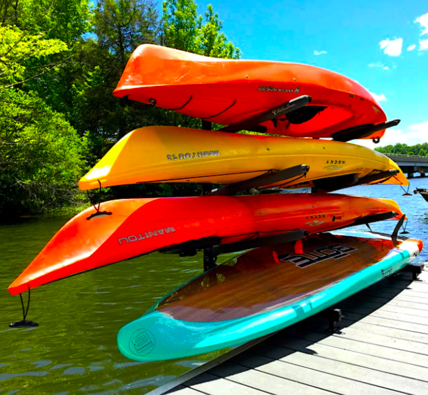 StoreYourBoard's tweet photo. The G-Dock is back in stock! This over the water, weatherproof dock storage rack is perfect for up to 4 paddleboards or kayaks and can support 400 lbs. total. Get yours before they sell out again! https://t.co/UA44Q5LR9B #lakelife #storage #paddleboarding #kayaking #watersports https://t.co/UxelRzECk0