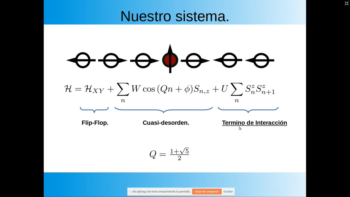 NMRLabCordoba's tweet image. Great presentation today at the 105 AFA meeting by one of our PhD students Fabricio Lozano. #Localization #SpinDynamics #HPC #OTOCs #ManyBodyPhysics