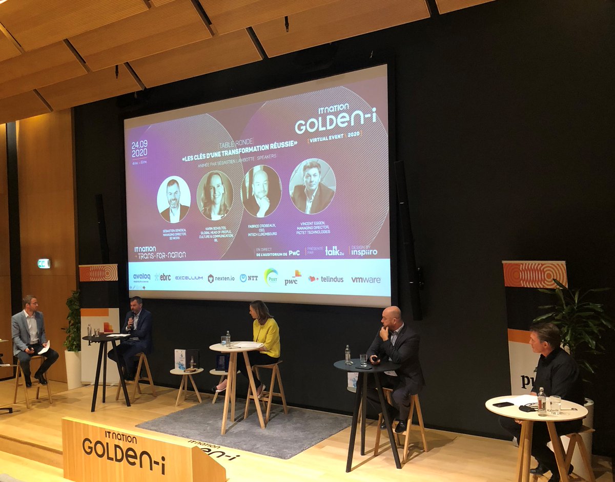 ITnation (@itnation) on Twitter photo Notre table-ronde "Les clés d'une transformation digitale" présentée par @SebLambotte avec Karin Scholtes, <a href="/veggen/">Vincent Eggen</a>, <a href="/fXzo/">Fabrice Croiseaux</a> et <a href="/SebGen/">Sébastien Genesca</a> en direct de <a href="/PwC_Luxembourg/">PwC_Luxembourg</a>. Notre table-ronde "Les clés d'une transformation digitale" présentée par @SebLambotte avec Karin Scholtes, <a href="/veggen/">Vincent Eggen</a>, <a href="/fXzo/">Fabrice Croiseaux</a> et <a href="/SebGen/">Sébastien Genesca</a> en direct de <a href="/PwC_Luxembourg/">PwC_Luxembourg</a>.