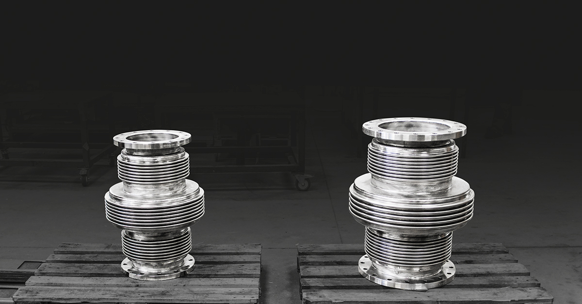 These DN 250 and DN 350 stainless steel Inline Pressure Balanced #Expansionjoints with internal limiters are designed and manufactured for a nitrogen liquefier in Serbia. Due to the special media the design temperature is -196°C to +20°C.