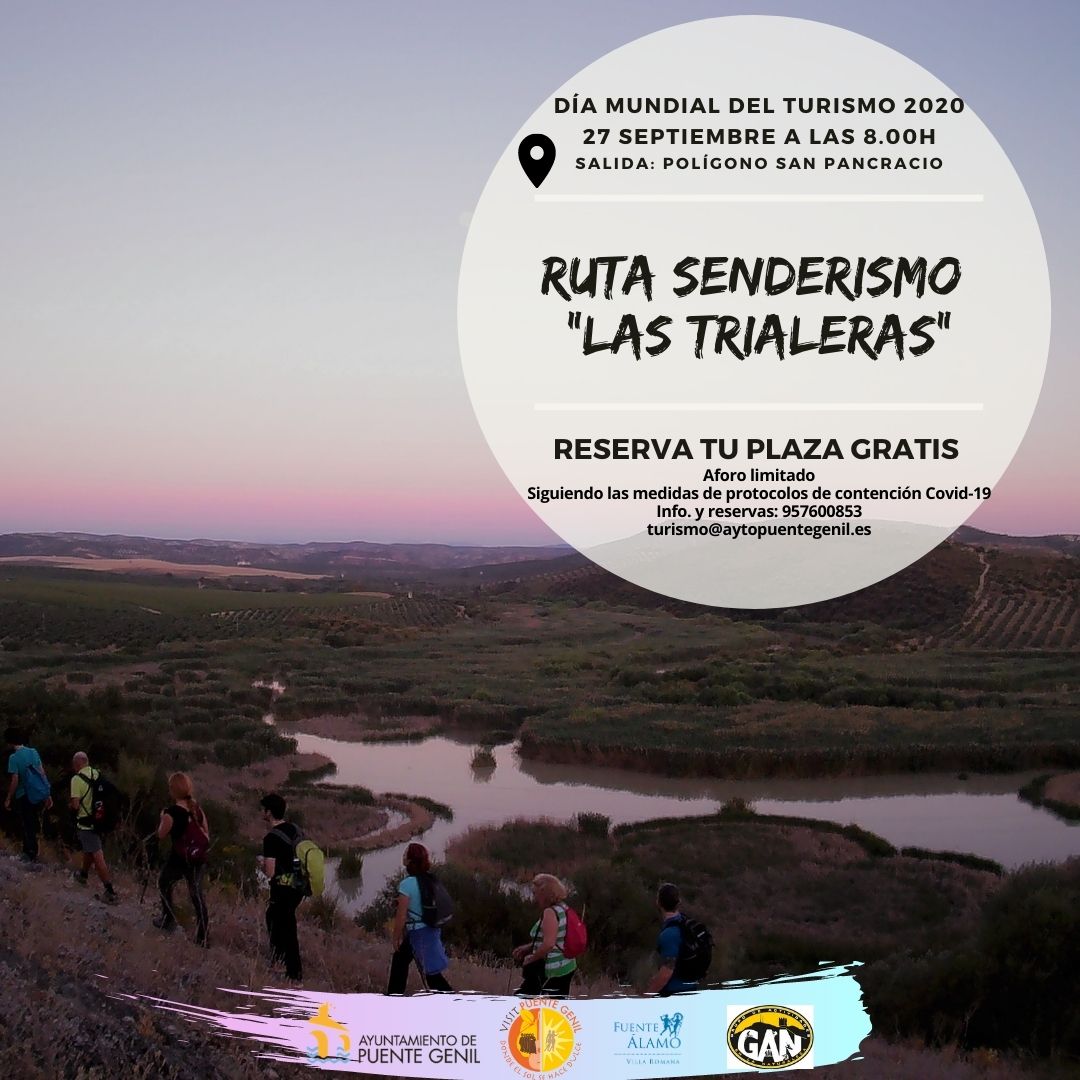 VisitPteGenil's tweet photo. En  #PuenteGenil celebramos el #DíaInternacionaldelTurismo caminando con el @GANaturaleza hasta el #PantanodeCordobilla por las #Trialeras ¿Te apuntas?
Llama  al 957600853 o por correo electrónico: turismo@aytopuentegenil.es
Domingo 27SEP 8:00h. 
#patrimonionatural https://t.co/8vosxECliY