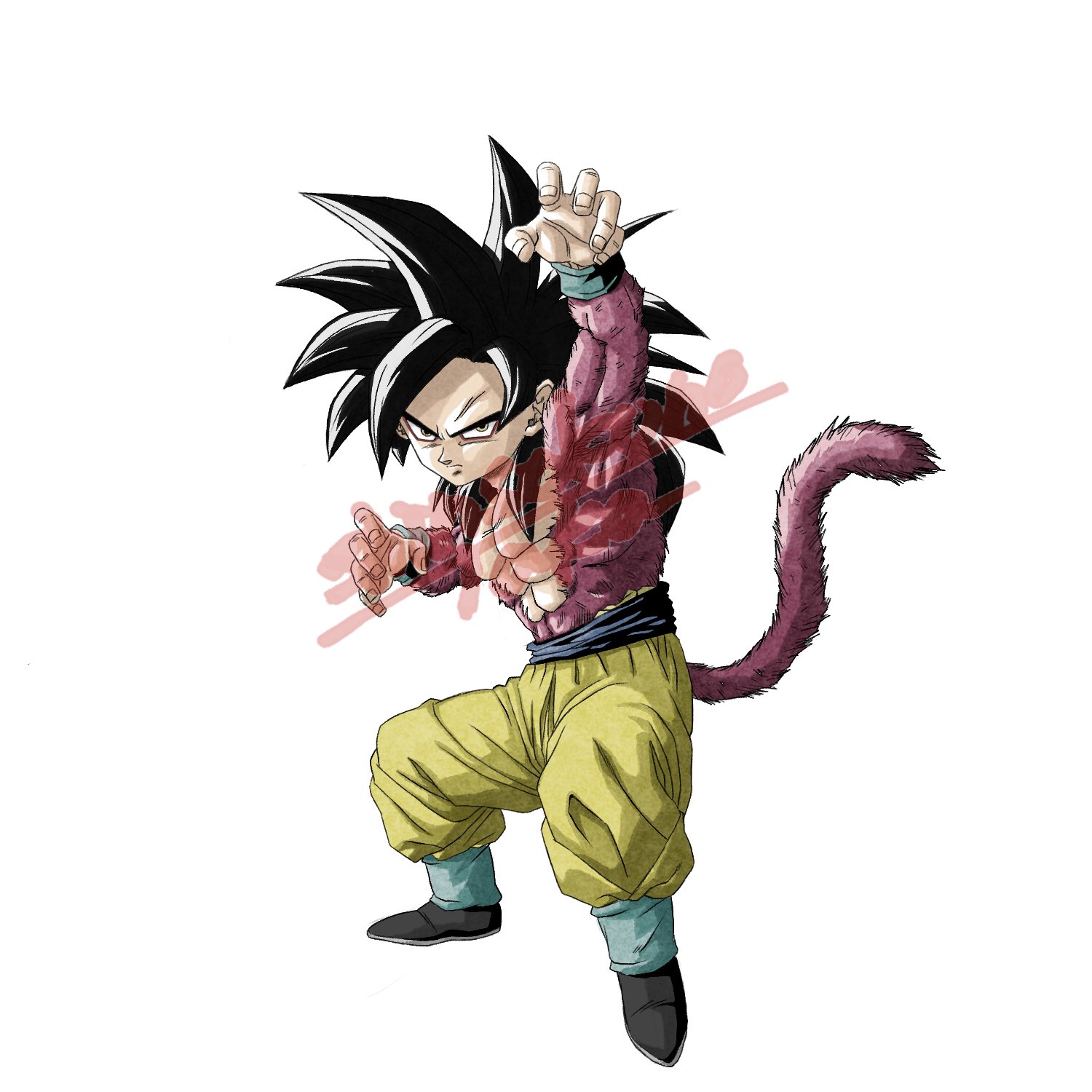 神速の鷹 悟空の変身形態を同じ構図で 1日一形態ずつツイートしていく企画 笑 本日5枚目 合計12枚 毎日19 00投稿 9 24 木 は スーパーサイヤ人4 孫悟空 ドラゴンボールイラスト 悟空の変身形態 孫悟空 スーパーサイヤ人4 T