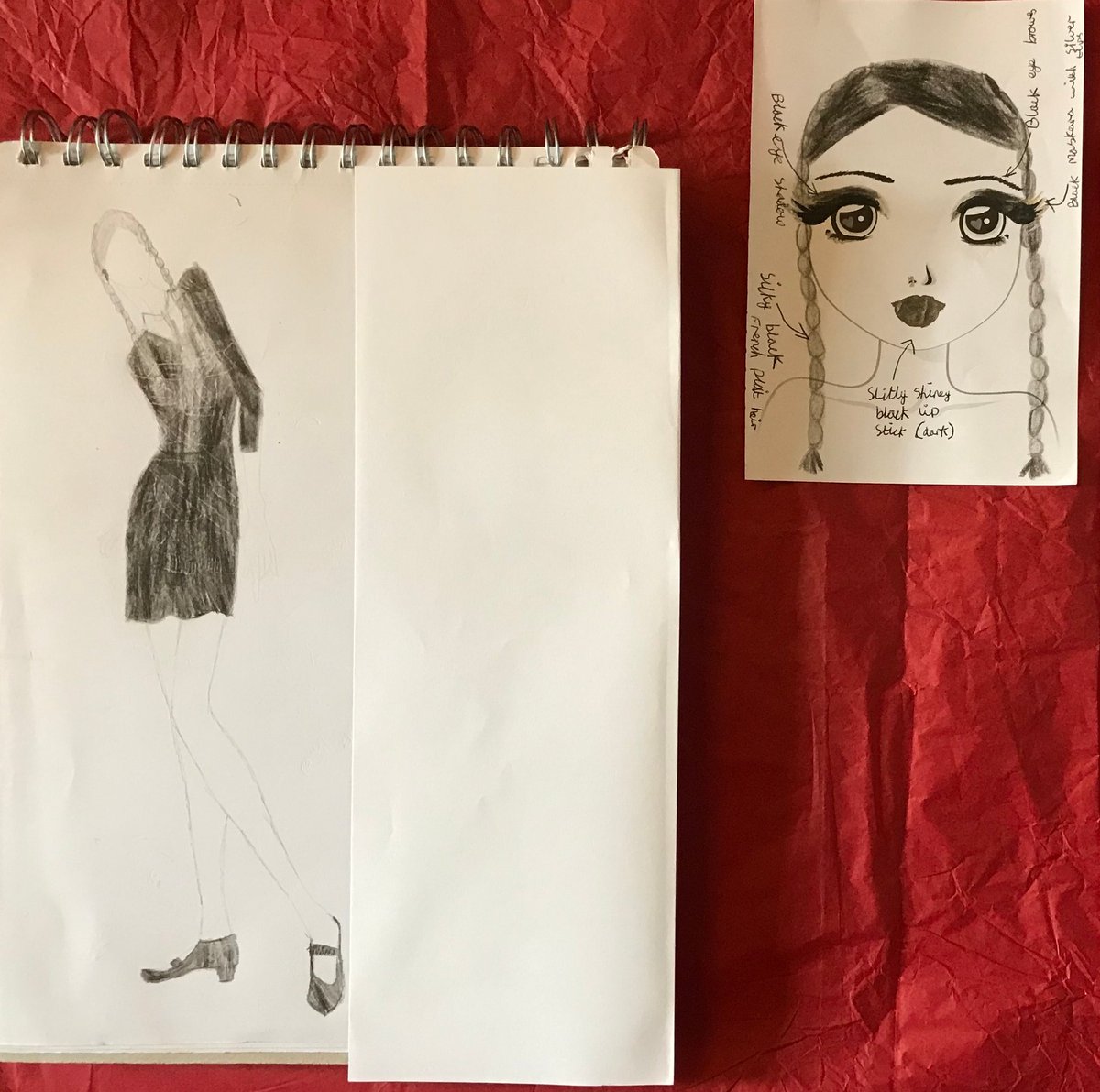 UWSperforminga1's tweet photo. Its extremely sad that due to whats happening in the world we won't be able to do this years musicals.
That hasn't stopped some fabulous character costume designs from one of our year 10! #addamsfamily #musicaltheatre #musiclearning  #costumedesign https://t.co/3bOrwCFVSo