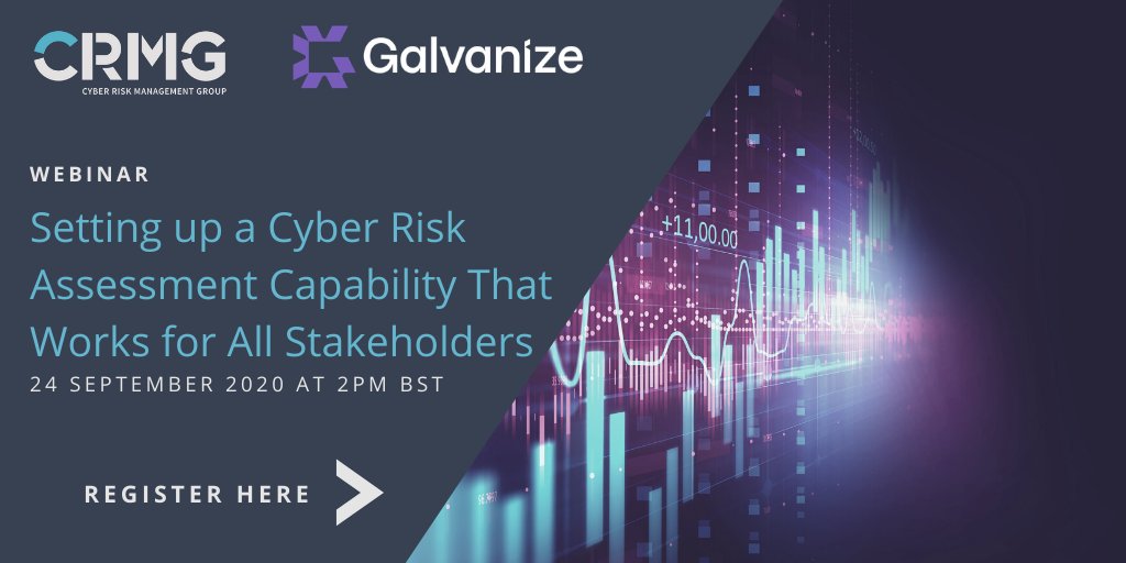 ConsultingCrmg's tweet photo. Your last chance to register and join the webinar today at 2pm on 'Setting up a cyber risk assessment capability that works for all stakeholders'.

Register you last minute place here: https://t.co/lZ9VzabhIO

#cyberrisk #cybersecurity https://t.co/3PP7FcjX6p