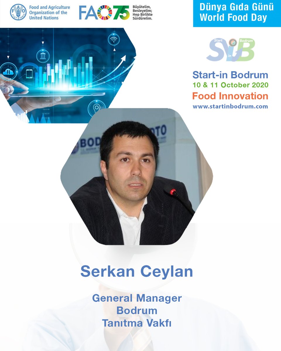StartinBodrum's tweet photo. Serkan Ceylan GM at BOTAV (Bodrum Promotion Foundation)will open our event on Sunday Oct 11, “Sustainable Nutrition and Food Innovation” online event October 10-11. If you are a food innovator of a food tech startup, please register now https://t.co/S9e3w3SOUb #bodrum #botav https://t.co/xeriJHPcrQ