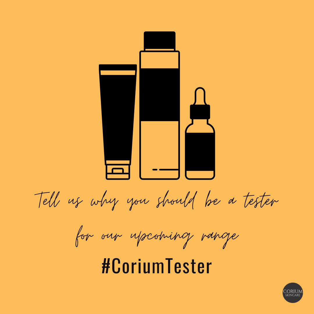GIVEAWAY: Tester Opportunity

We're looking for 30 Testers for our upcoming facial toners and mists. To enter:

1. Retweet this tweet
2. Hashtag #CoriumTester
3. Tell us why we should choose you (be creative, go wild, be authentic!)

Closes at midnight today. Good Luck
