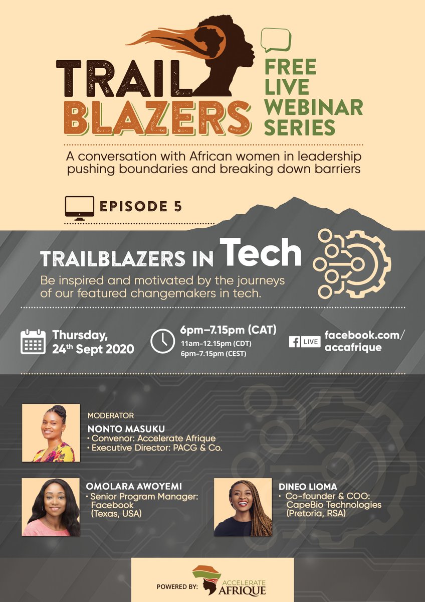 Accelerate Afrique is hosting Trailblazers In Tech. Would you like to attend? linkedin.com/events/trailbl…