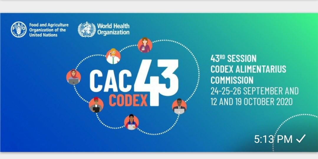 phariyadi's tweet photo. Happening now.. Just started.... The #CAC43: The first ever virtual session of #Codexalimentariuscommission. https://t.co/S8rUGu6jOS