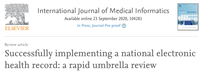 Our review of the important factors for successfully implementing an Electronic Health Record (EHR) is now available at sciencedirect.com/science/articl…
A collaborative effort of <a href="/loretto_grogan/">Loretto Grogan</a> <a href="/NurMidONMSD/">ONMSD</a> and <a href="/insight_centre/">Insight Research Ireland Centre</a> <a href="/UCD_CHAS/">UCD College of Health & Agricultural Science</a> <a href="/UCDPhysio/">UCD Physiotherapy</a>