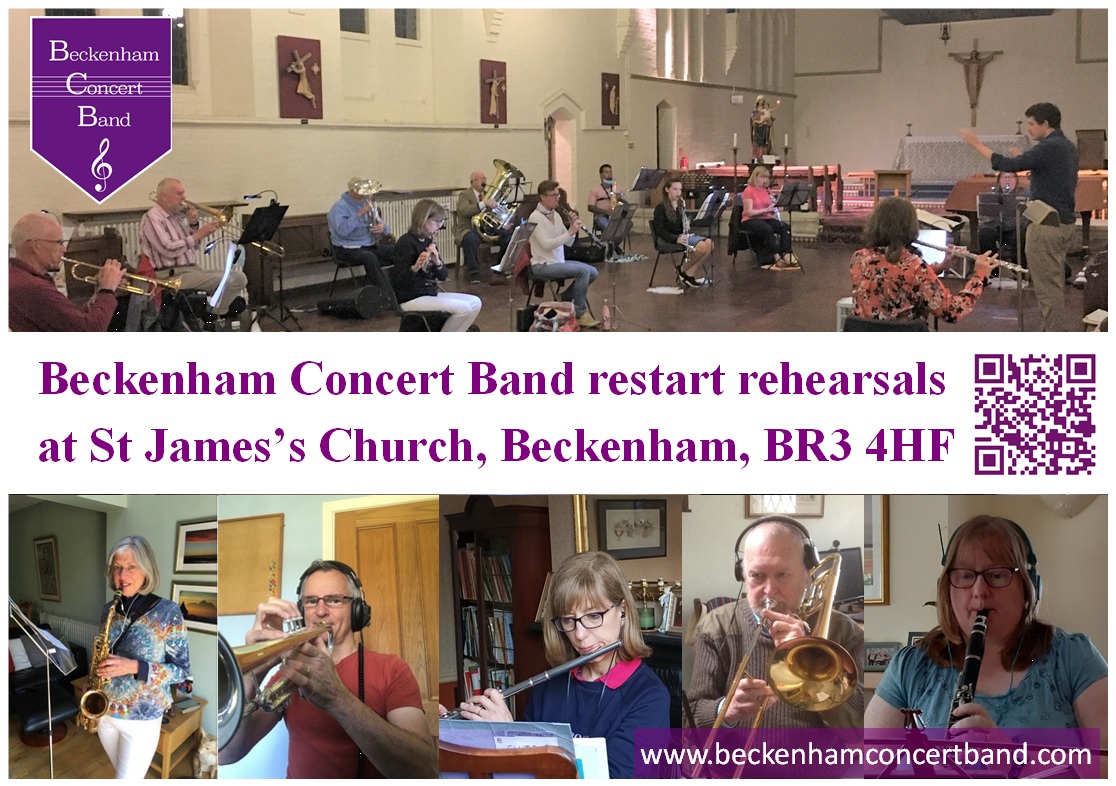 Beckenham Concert Band have started socially distanced rehearsals at a new venue: St James's Church, Beckenham.  

Contact us if you want to come.

beckenhamconcertband.com

#livemusic #band #brass #woodwind #percussion