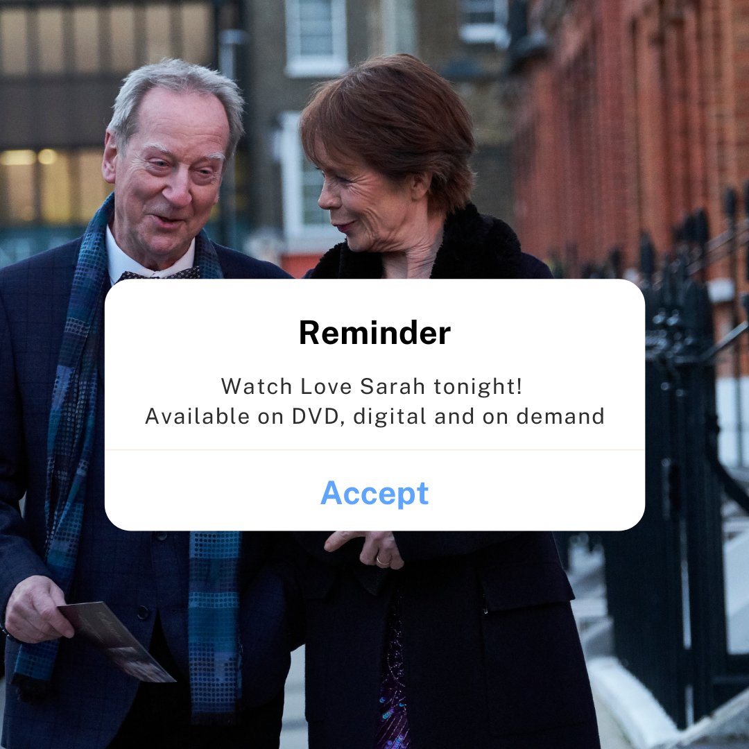 Here is your reminder!  It's time to watch Love Sarah at home🏡

Let us know how you'll be watching #LoveSarah tonight... bit.ly/LoveSarahathome