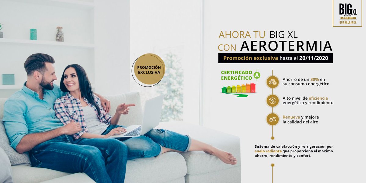 jesthisa's tweet photo. Tu chalet en Guadalajara BIG XL con AEROTERMIA
Con el sistema suelo radiante y refrescante por aerotermia, tendrás el  chalet más eficiente del mercado con ♻️CALIFICACIÓN ENERGÉTICA A Sólo hasta el 20 de Noviembre tu BIG XL con AEROTERMIA!
630 240 345 
https://t.co/7Othmc7sgO https://t.co/KPCNXkCaGE