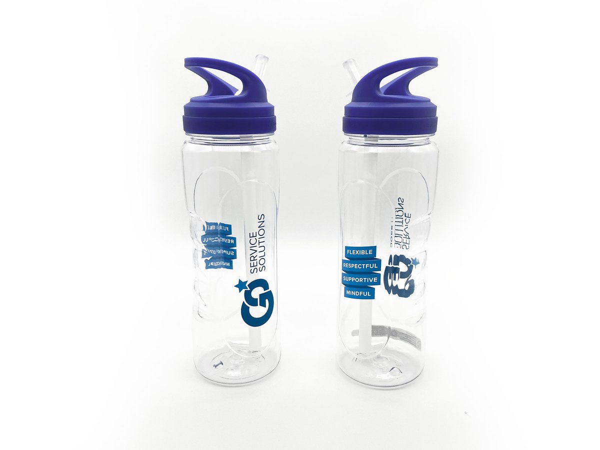 Not just paper. We've just produced these water bottles for a large logistics firm, complete with detachable wristbands with a slogan on. fullonprint.co.uk/products/promo…