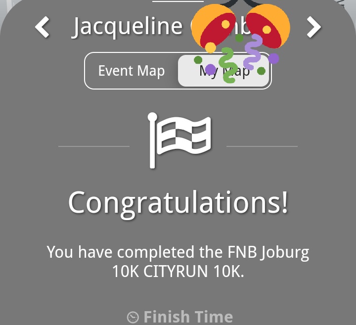 GamesJacquie's tweet photo. Mama I made it
#FNBRunYourCity 
#FNBRunYourCity https://t.co/o9URHaUQ6u
