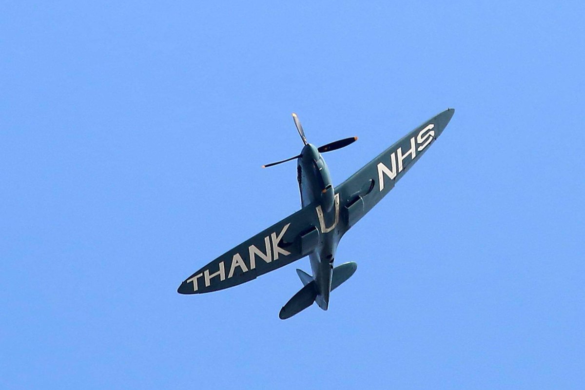 Did you spot the historic spitfire that was paying tribute to NHS Keyworkers? Tag us in your photos! 📸: Michael Gant 
#thankyounhs #NHS #hartlepool #northeast