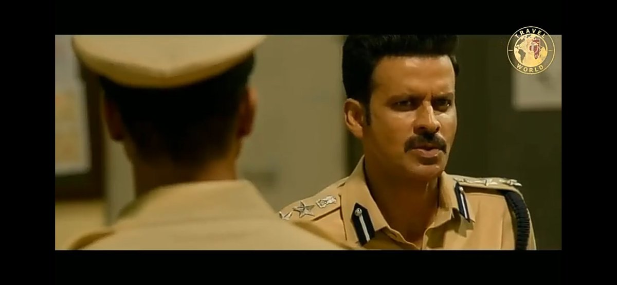 For those saying it is a south Indian movie let me again convince you about the illiteracy of the bollywood.Movie : Satyamev JayateManoj Bajpayee portrays role of DCP which can be either SP or SSP rank which in this scene is ok but