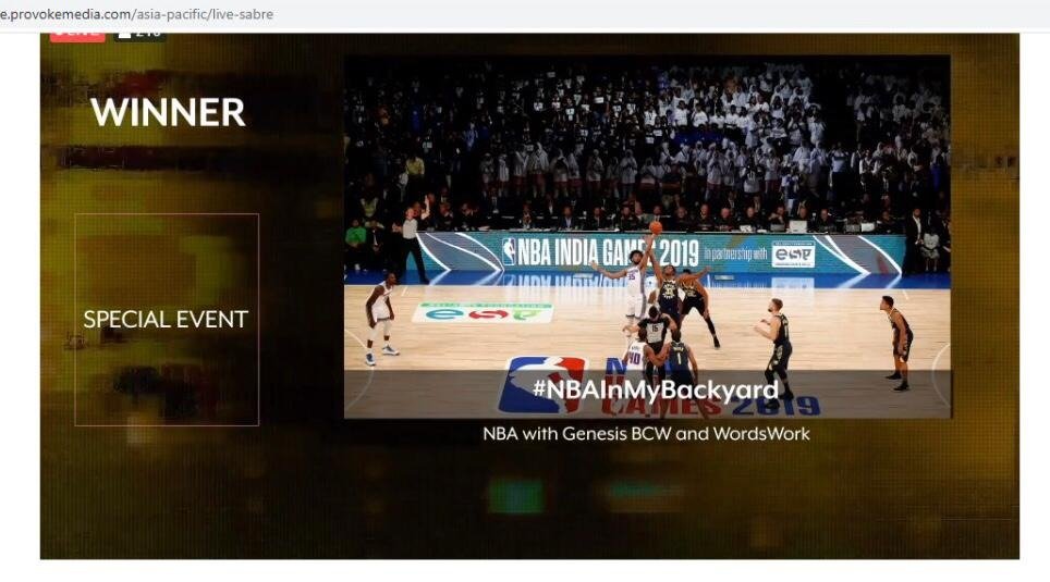 brindiiyer's tweet photo. Our favourite season is AWARDS season!
@GenesisBCW @NBAIndia @wordswork2009
Experiential β Special Event Genesis BCW (& WordsWork) NBA India - #NBAInMyBackyard
Non Corporate - Associations Genesis BCW (& WordsWork) NBA India - #NBAInMyBackyard https://t.co/X8LglycJgm