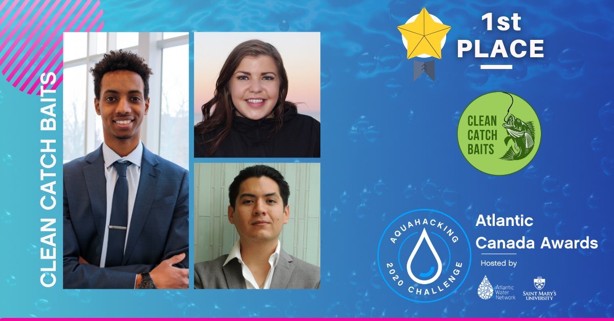 CanadianWater's tweet photo. “We are very happy to be the inaugural AquaHacking Challenge winners here in the Atlantic region,” said Guillermo Villarreal, chief executive officer of Clean Catch Baits (@CleanCatchBaits).

https://t.co/k0VanGNAlb

@AquaHacking #cleantech #watertech https://t.co/w3mpQv9qHL
