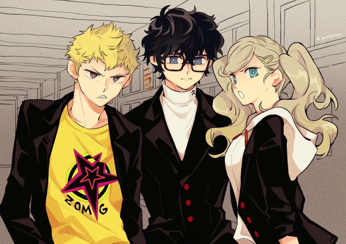 waffletop_'s tweet photo. Insert shojo theme song here .mp3
an everyone goes to shujin au https://t.co/093offTEzf