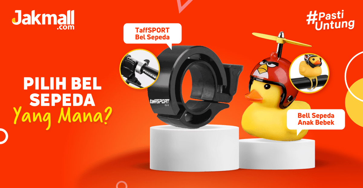 jakmall's tweet photo. Ada dua tipe bel sepeda, kamu lebih suka yang mana nih? Coba kasih tau mimin dengan komen yang banyak di bawah ya 👇😉
#Jakmall #PastiUntung #belsepeda #sepeda #sepedaan #jualsepeda #jualbelsepeda #belsepedabebek #taffsport #taffsportbelsepeda #aksesorissepeda https://t.co/TcvAFqCxYV