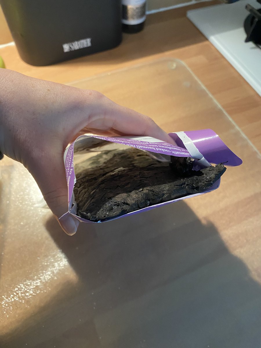 jess_smith88's tweet photo. When you open your @sainsburys rice to find its black and mouldy! Not going to lie put me off my lunch for sure! (Yes it’s in date - May 2021!!) 🤮 https://t.co/bNYvBSAU83