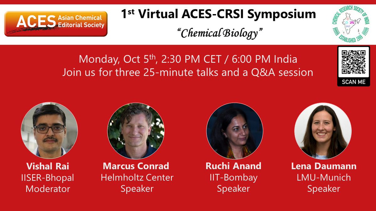 Coming up: Exciting talks from Marcus Conrad, Ruchi Anand, and Lena Daumann
Registration link: workcast.com/register?cpak=…
Wiley coordinators: Partha Pal and Khushbu Kushwaha